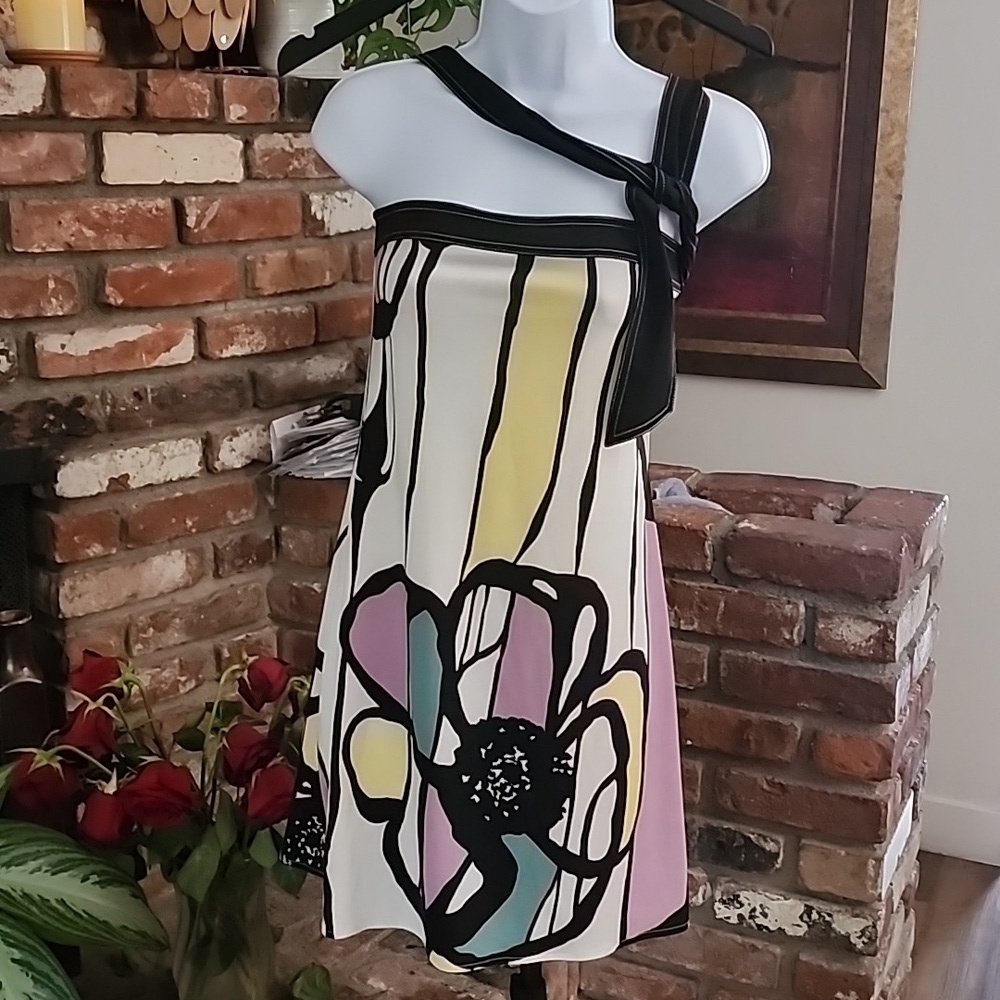 BCBGMaxAzria Floral Absract Mini Dress